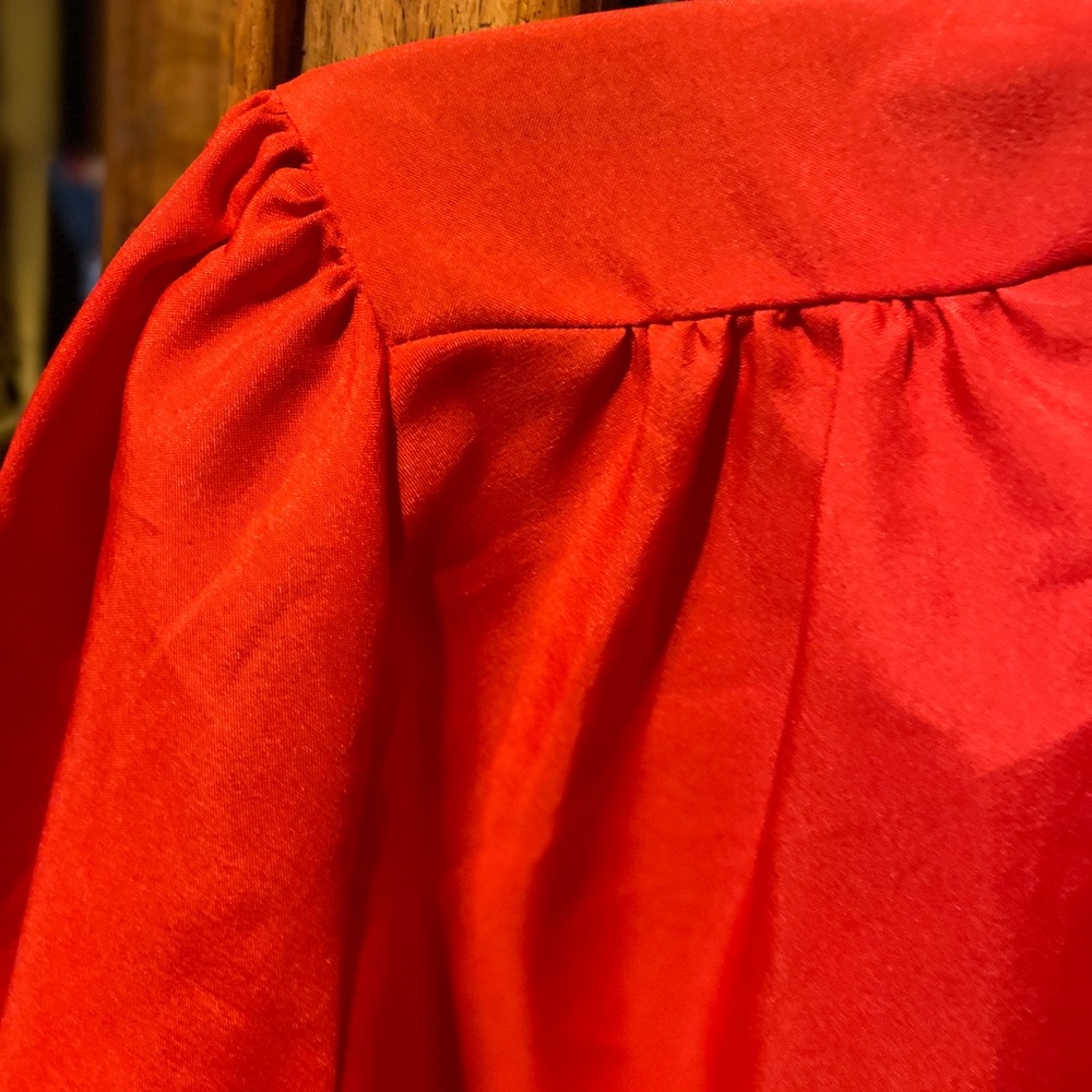 Vintage Secretary Blouse High Button Neck - Picture 3 of 7